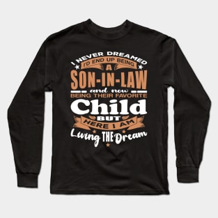 Husband Funny I Never Dreamed Son-In-Law Typography Long Sleeve T-Shirt